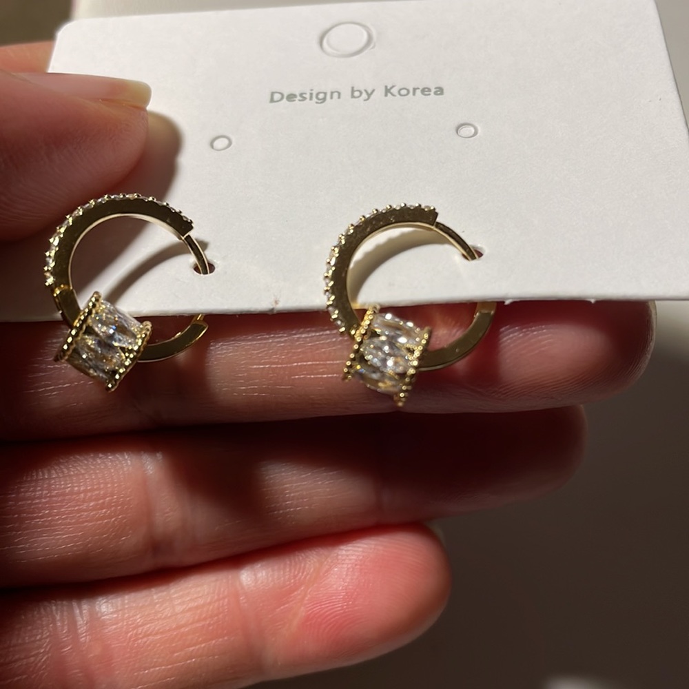 Sapphire Hoop Earrings